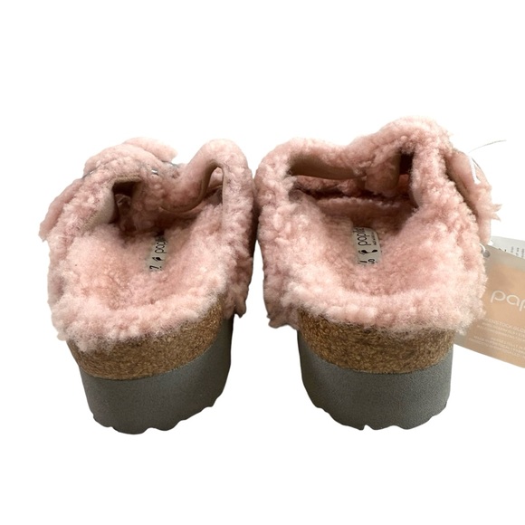 Birkenstock Papillio Arizona Big Buckle Slides in Teddy Crystal Rose Size 37/ L6 - Picture 7 of 16